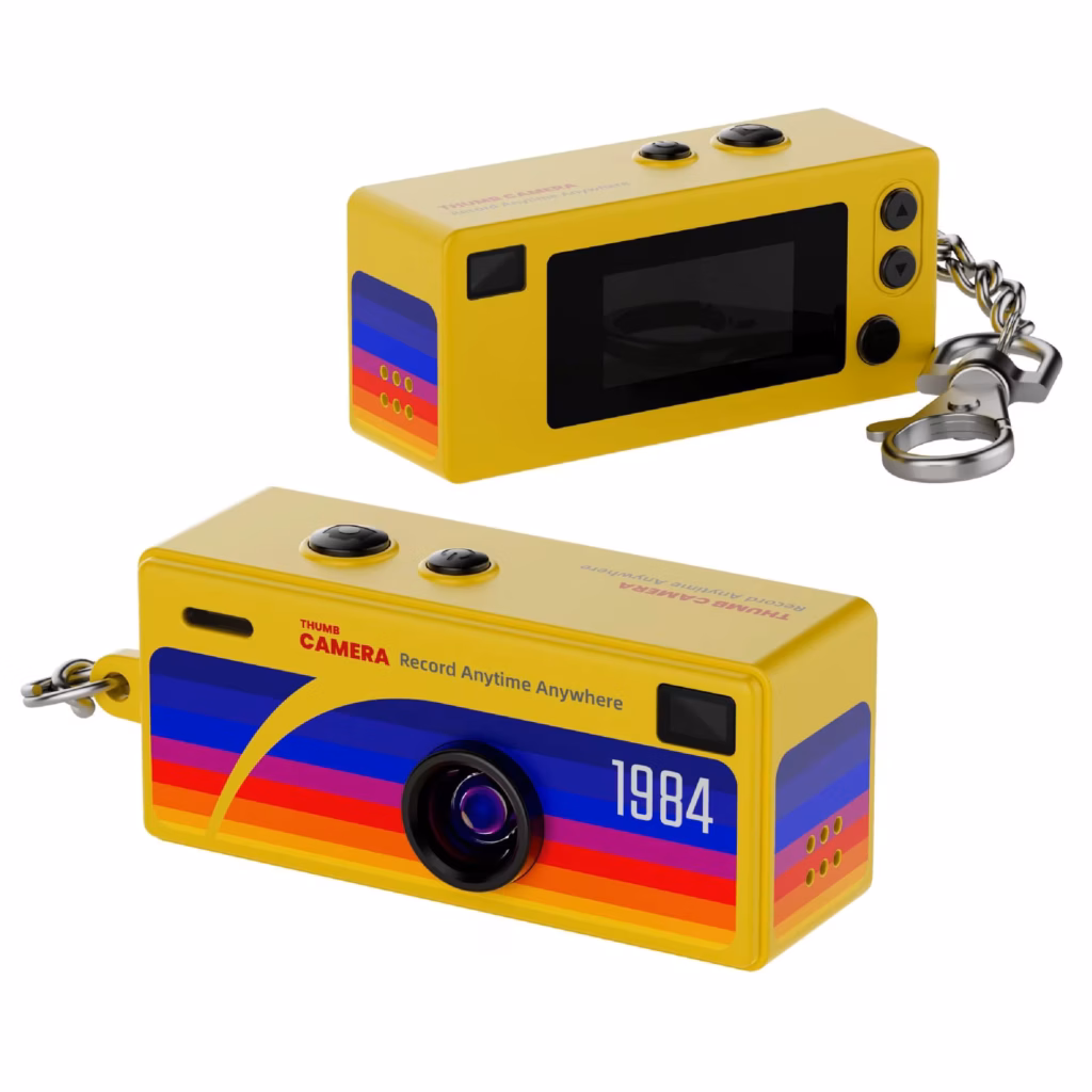 Yellow G6 Mini Thumb Camera